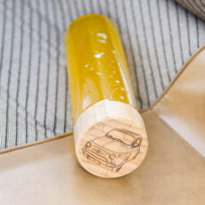 Waterfles Bamboe - Eigen Auto- Lijntekening